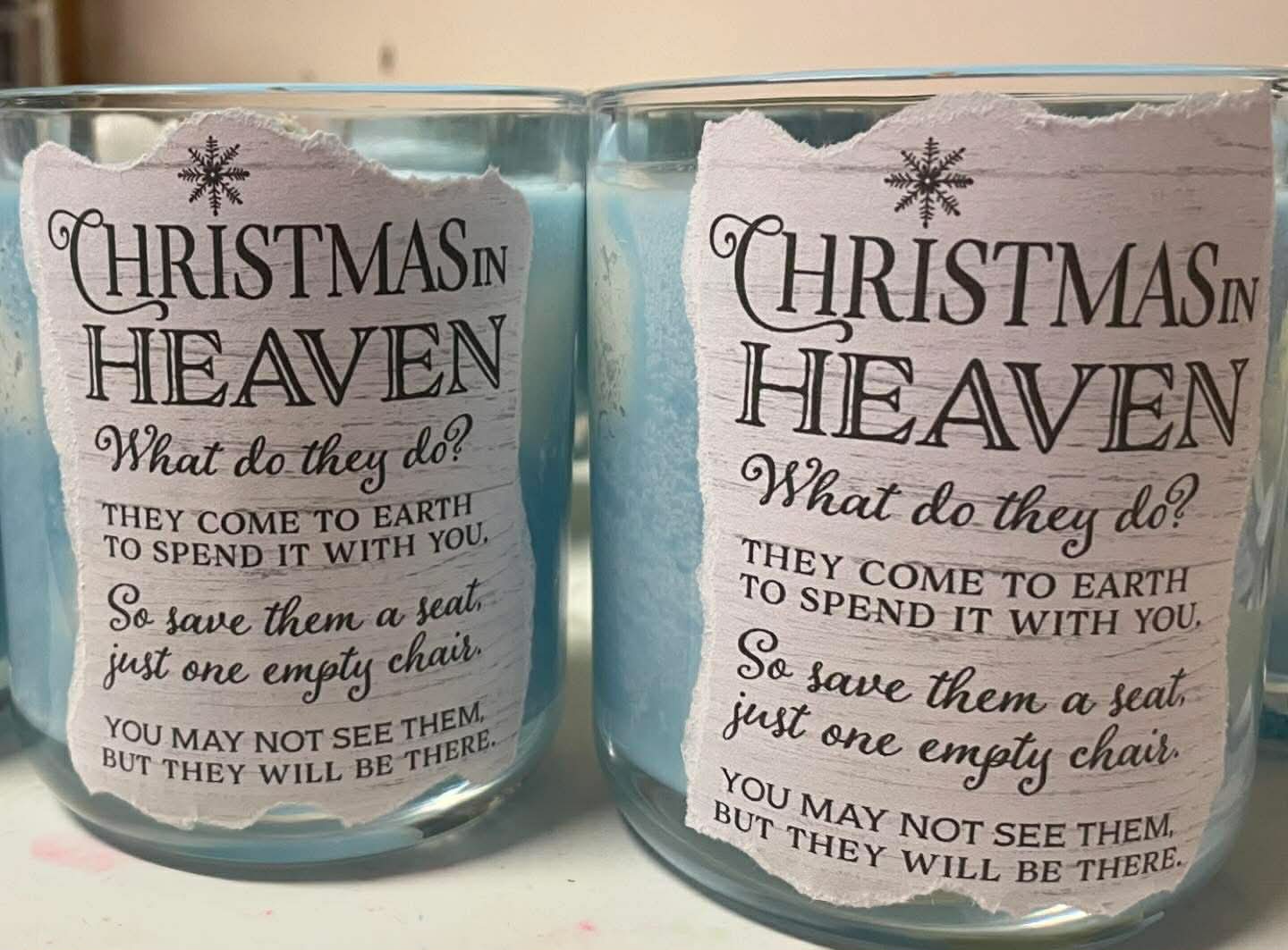 Here In Heaven Large Candle